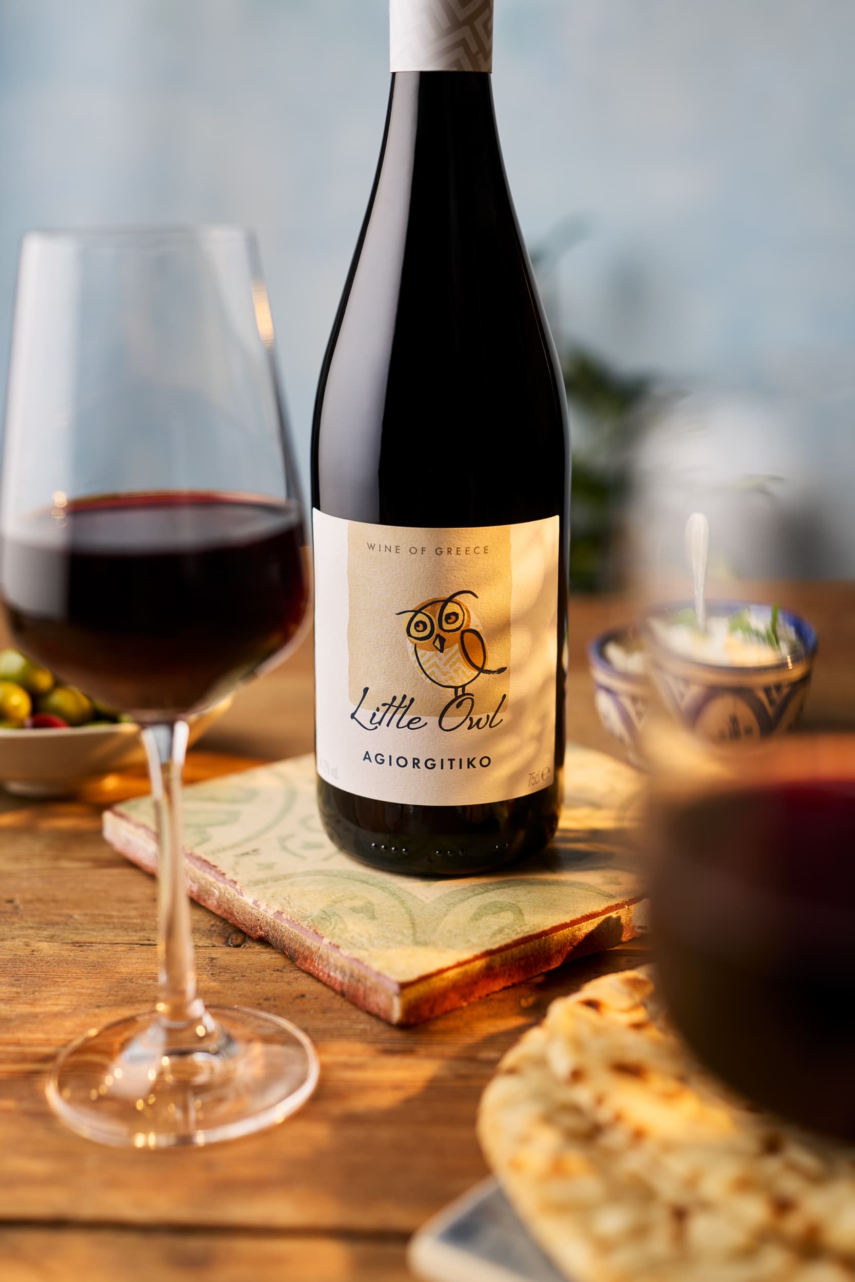 Little Owl Agiorgitiko wine bottle